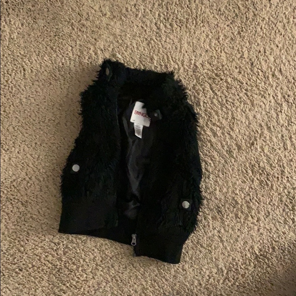 Fur mini coat